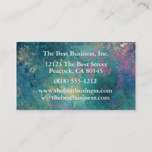 Peacock Peacocks Regale mooie Visitekaartjes (Achterkant)