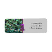 Peacock, Peafowl, Peacock Tail, veren Etiket (Voorkant)