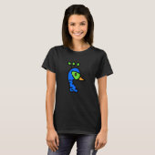 Peacock Peafowl Peahen Print Feathers Bird   3 T-shirt (Voorkant volledig)