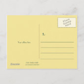 Peacock-Peahen Save the Date Briefkaart, stro Aankondigingskaart (Achterkant)