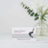 PEACOCK & PEBBLES-Visitekaartje Visitekaartje (Staand voorkant)