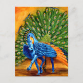 Peacock Pegasus Briefkaart (Voorkant)