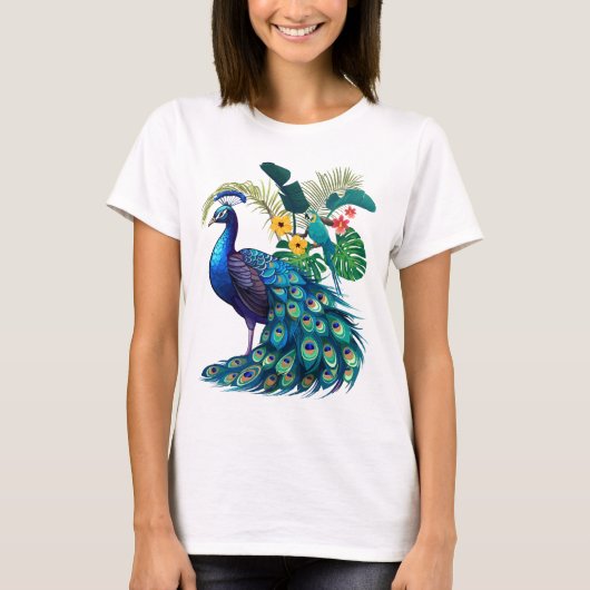 Peacock - perfecte elegantie op een shirt (Voorkant)