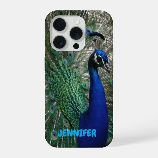 Peacock Personalized iPhone Cell Phone Cover iPhone Hoesje (Achterkant)