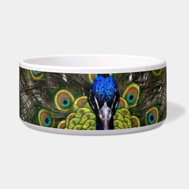 Peacock Pet Bowl Voerbakje (Voorkant)