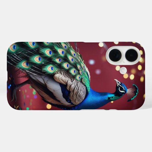 Peacock phone case (Achterkant (horizontaal))