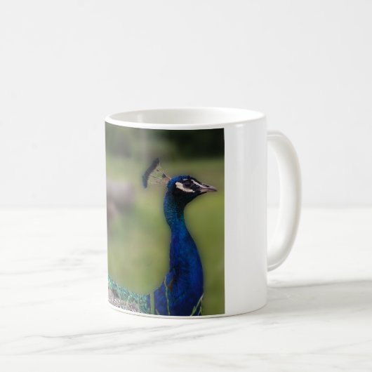 Peacock Photo Classic Witte Mok (Voorkant rechts)