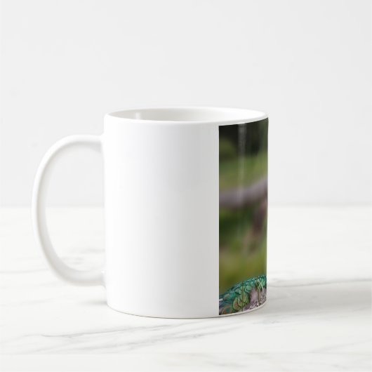 Peacock Photo Classic Witte Mok (Links)