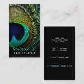 Peacock Photo make-up Artist Visitekaartje (Voorkant / Achterkant)