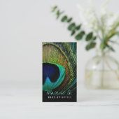 Peacock Photo make-up Artist Visitekaartje (Staand voorkant)