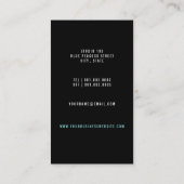 Peacock Photo make-up Artist Visitekaartje (Achterkant)