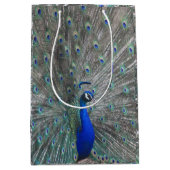 PEACOCK PHOTO PAPER GIFT BAG MEDIUM CADEAUZAKJE (Voorkant)
