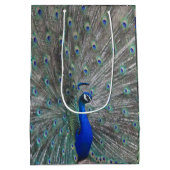 PEACOCK PHOTO PAPER GIFT BAG MEDIUM CADEAUZAKJE (Achterkant)