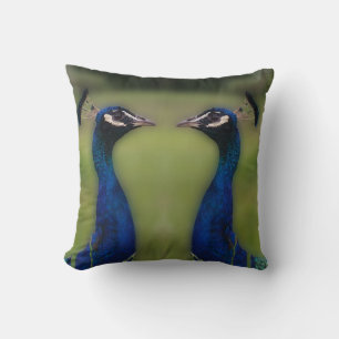 Peacock Photo Throw Cushion 41 cm x 41 c Kussen