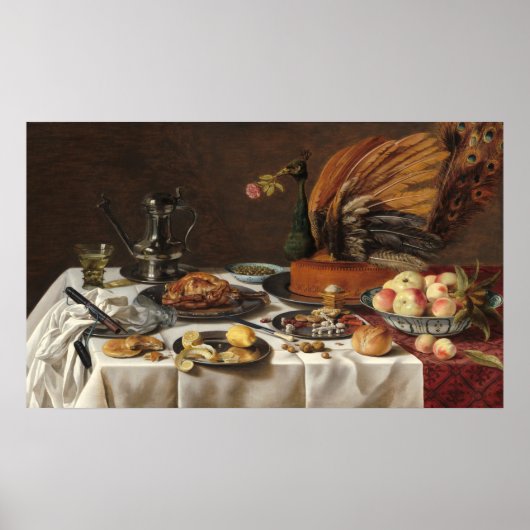 Peacock Pie - Pieter Claesz Fine Art Poster (Voorkant)