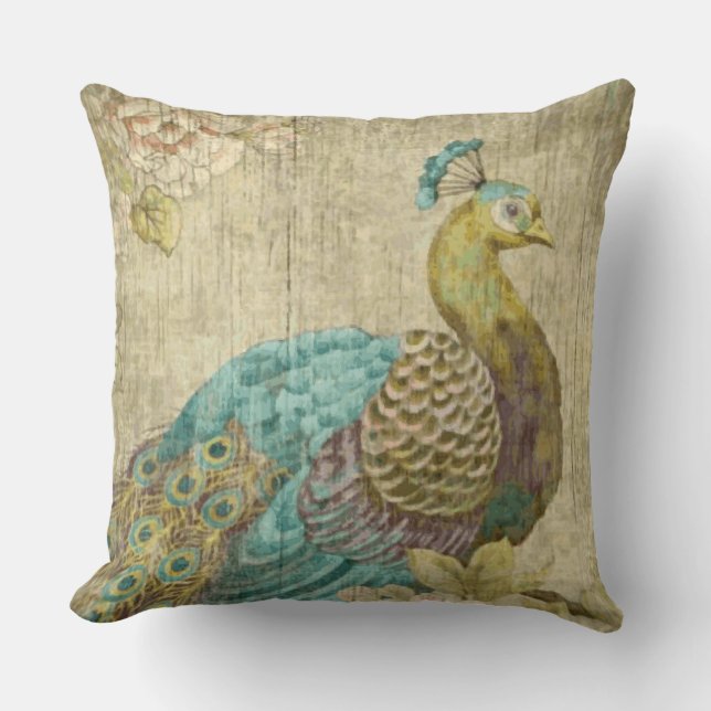 Peacock - Pillow Kussen (Voorkant)
