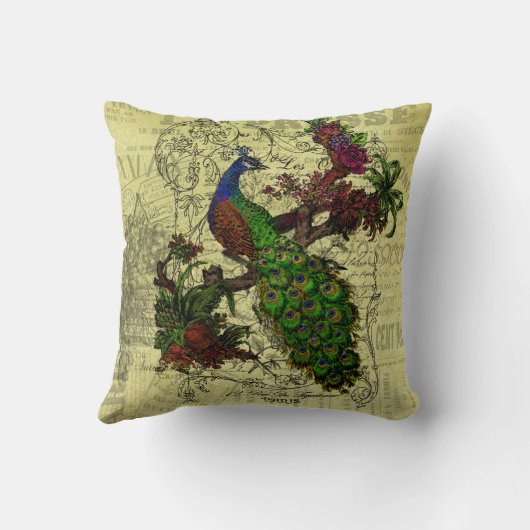 Peacock Pillow Kussen (Achterkant)
