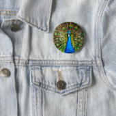 Peacock Pin Ronde Button 5,7 Cm (In situ)