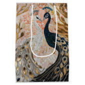  Peacock Pink Gold Glam Medium Cadeauzakje (Achterkant)