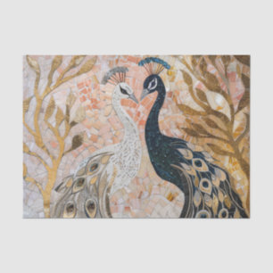  Peacock Pink Gold Glam Tissuepapier