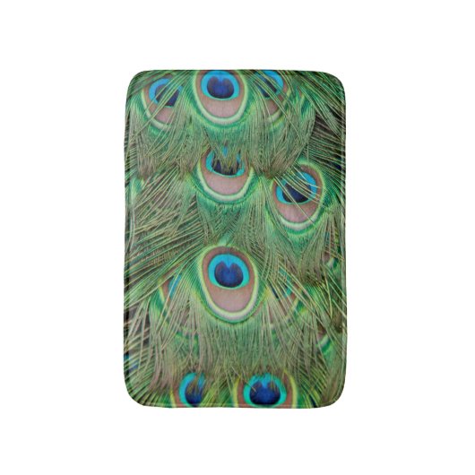 Peacock plumage badmat (Voorkant Verticaal)