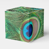 Peacock plumage bedankdoosjes (Voorkant Zijde)