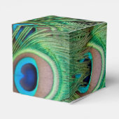 Peacock plumage bedankdoosjes (Achterkant)