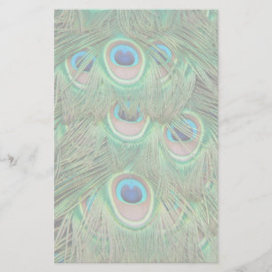 Peacock plumage briefpapier