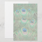 Peacock plumage briefpapier (Voorkant / Achterkant)