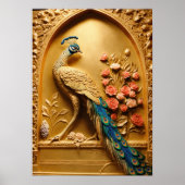 Peacock Plumage - Een uitbarsting van kleur voor u Poster (Voorkant)