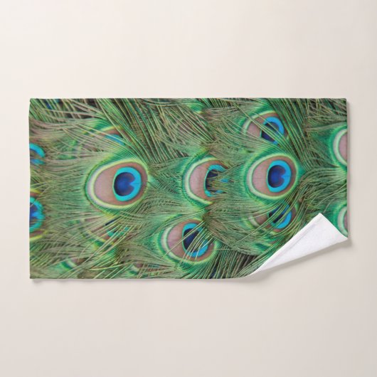 Peacock plumage handdoek (Handdoek)