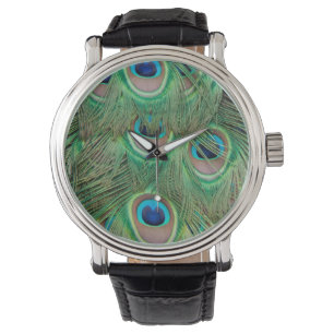 Peacock plumage horloge