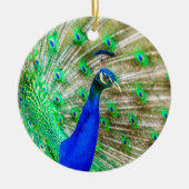 Peacock Plumage Keramisch Ornament (Voorkant)