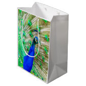 Peacock Plumage Medium Cadeauzakje (Achterkant Gekanteld)