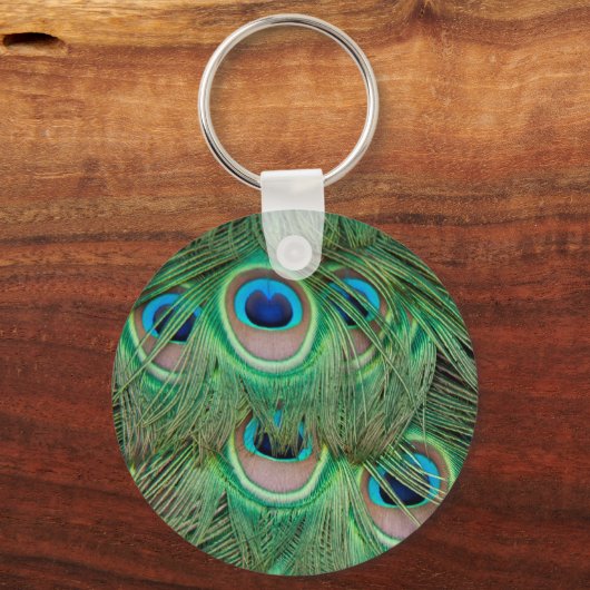 Peacock plumage sleutelhanger (Voorkant)