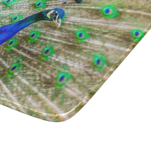 Peacock Plumage Snijplank (Hoek)
