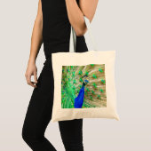 Peacock Plumage Tote Bag (Voorkant (product))
