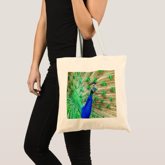 Peacock Plumage Tote Bag (Voorkant (product))