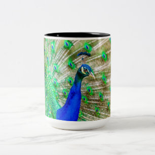 Peacock Plumage Tweekleurige Koffiemok