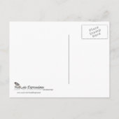 Peacock Plume Save the Date Briefkaart (Achterkant)