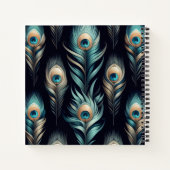 Peacock Plumes Notitieboek (Achterkant)