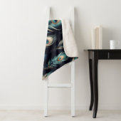 Peacock Plumes Sherpa Deken (In situ)