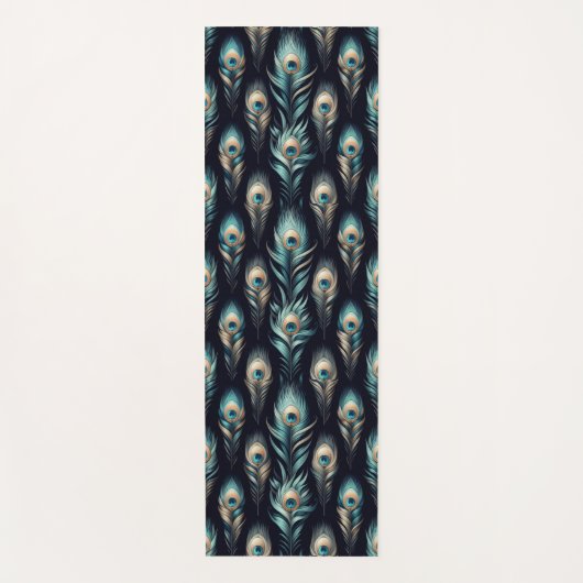 Peacock Plumes Yogamat (Voorkant)