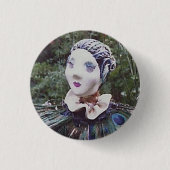 Peacock-pop Ronde Button 3,2 Cm (Voorkant)