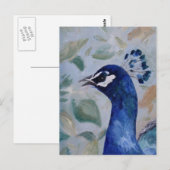Peacock Portrait Briefkaart (Voorkant / Achterkant)