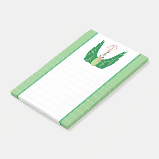 Peacock Post-it® Notes (Schuin)