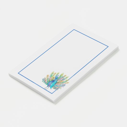 Peacock Post-it® Notes (Schuin)