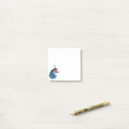 Peacock Post-it-Notes Post-it® Notes (Op bureau)