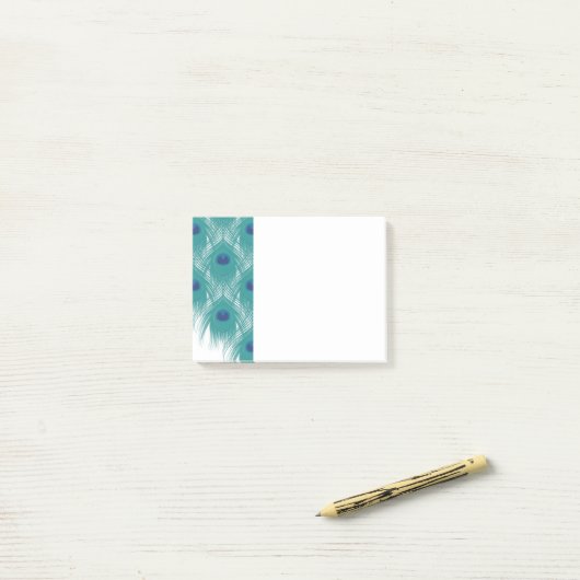 Peacock Post-it-Notes Post-it® Notes (Op bureau)