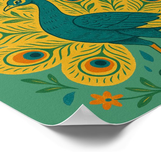 Peacock Poster (Hoek)